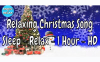 Canción de Navidad Relajante, Árbol de Navidad, Muñeco de Nieve, Invierno, Nieve, Sueño, 1 hora - HD
